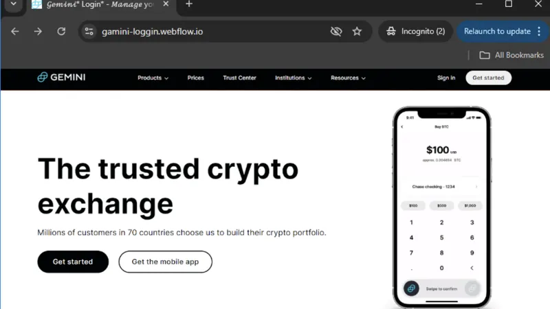 Attackers Target Crypto Wallets Using Codeless Webflow Phishing Pages