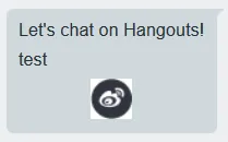 Screenshot showing malicious gif file uploaded to Google Hangouts