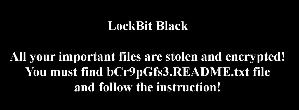 Example of LockBit 3.0 wallpaper.