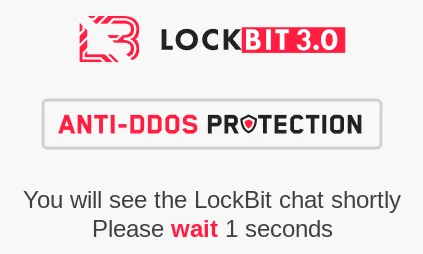 Screenshot of LockBit 3.0 Anti-DDoS protection.