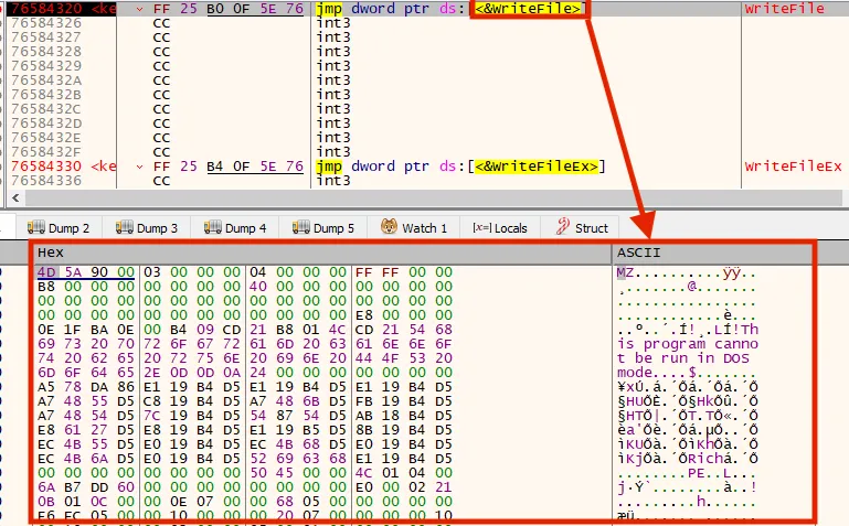 “Agent.exe” writing REvil packed payload “mpsvc.dll” to disk